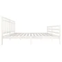 Estructura de cama madera maciza blanca 200x200 cm de vidaXL, Camas y somieres - Ref: Foro24-3100675, Precio: 149,58 €, Descu...