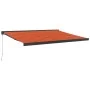 Toldo retráctil aluminio y tela naranja y marrón 4x3 m de vidaXL, Toldos - Ref: Foro24-3154568, Precio: 456,81 €, Descuento: %