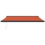 Toldo retráctil aluminio y tela naranja y marrón 4x3 m de vidaXL, Toldos - Ref: Foro24-3154568, Precio: 456,81 €, Descuento: %