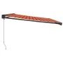 Toldo retráctil aluminio y tela naranja y marrón 4x3 m de vidaXL, Toldos - Ref: Foro24-3154568, Precio: 456,81 €, Descuento: %