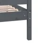 Estructura de cama de madera maciza gris 200x200 cm de vidaXL, Camas y somieres - Ref: Foro24-3100980, Precio: 164,46 €, Desc...