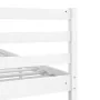 White solid wood bed frame 200x200 cm by vidaXL, Beds and slatted bases - Ref: Foro24-3101109, Price: 177,00 €, Discount: %
