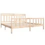 Solid wood bed frame 200x200 cm by vidaXL, Beds and slatted bases - Ref: Foro24-3100978, Price: 138,69 €, Discount: %