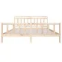 Solid wood bed frame 200x200 cm by vidaXL, Beds and slatted bases - Ref: Foro24-3100978, Price: 138,69 €, Discount: %