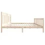 Solid wood bed frame 200x200 cm by vidaXL, Beds and slatted bases - Ref: Foro24-3100978, Price: 138,69 €, Discount: %