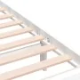 White solid wood bed frame 200x200 cm by vidaXL, Beds and slatted bases - Ref: Foro24-3100979, Price: 149,57 €, Discount: %