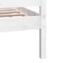 White solid wood bed frame 200x200 cm by vidaXL, Beds and slatted bases - Ref: Foro24-3100979, Price: 149,57 €, Discount: %