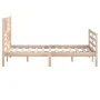 Estructura de cama de madera maciza 160x200 cm de vidaXL, Camas y somieres - Ref: Foro24-3101098, Precio: 149,86 €, Descuento: %