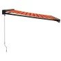 Toldo retráctil aluminio y tela naranja y marrón 3x2,5 m de vidaXL, Toldos - Ref: Foro24-3154566, Precio: 444,03 €, Descuento: %