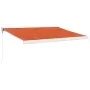 Toldo retráctil aluminio y tela naranja y marrón 3,5x2,5 m by vidaXL, Awnings - Ref: Foro24-3154542, Price: 773,34 €, Discoun...