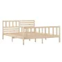 Solid wood bed frame 120x200 cm by vidaXL, Beds and slatted bases - Ref: Foro24-3101148, Price: 128,76 €, Discount: %