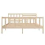 Solid wood bed frame 120x200 cm by vidaXL, Beds and slatted bases - Ref: Foro24-3101148, Price: 128,76 €, Discount: %