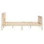 Solid wood bed frame 120x200 cm by vidaXL, Beds and slatted bases - Ref: Foro24-3101148, Price: 128,76 €, Discount: %