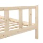 Solid wood bed frame 120x200 cm by vidaXL, Beds and slatted bases - Ref: Foro24-3101148, Price: 128,76 €, Discount: %