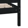Estructura de cama de madera maciza negra 200x200 cm de vidaXL, Camas y somieres - Ref: Foro24-3100982, Precio: 199,87 €, Des...