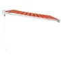 Retractable aluminum awning and orange and brown fabric 3x2.5 m by vidaXL, Awnings - Ref: Foro24-3154541, Price: 428,68 €, Di...