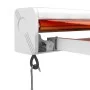 Retractable aluminum awning and orange and brown fabric 3x2.5 m by vidaXL, Awnings - Ref: Foro24-3154541, Price: 428,68 €, Di...