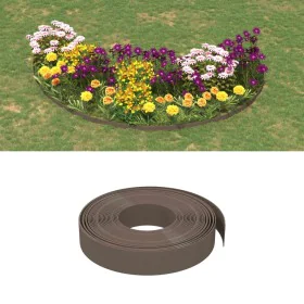 Brown polyethylene garden border 10 m 10 cm by vidaXL, Garden edging and edging - Ref: Foro24-154395, Price: 24,28 €, Discoun...