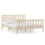 Solid wood bed frame 160x200 cm by vidaXL, Beds and slatted bases - Ref: Foro24-3101163, Price: 144,52 €, Discount: %