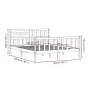 Solid wood bed frame 160x200 cm by vidaXL, Beds and slatted bases - Ref: Foro24-3101163, Price: 144,52 €, Discount: %