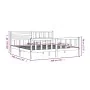 Estructura de cama de madera maciza gris 200x200 cm de vidaXL, Camas y somieres - Ref: Foro24-3101175, Precio: 191,62 €, Desc...