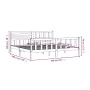 Gray solid wood bed frame 200x200 cm by vidaXL, Beds and slatted bases - Ref: Foro24-3101175, Price: 191,46 €, Discount: %