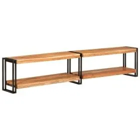 Mueble de TV madera maciza de acacia 200x30x40 cm de vidaXL, Muebles TV - Ref: Foro24-356181, Precio: 161,63 €, Descuento: %