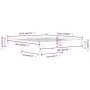 Solid wood bed frame 180x200 cm by vidaXL, Beds and slatted bases - Ref: Foro24-810380, Price: 108,71 €, Discount: %
