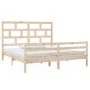 Estructura de cama madera maciza 180x200 cm de vidaXL, Camas y somieres - Ref: Foro24-3101298, Precio: 157,74 €, Descuento: %
