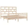 Estructura de cama madera maciza 180x200 cm de vidaXL, Camas y somieres - Ref: Foro24-3101298, Precio: 157,74 €, Descuento: %