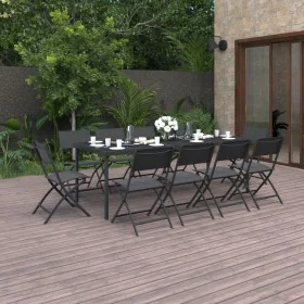 11-teiliges Garten-Essset aus Stahl von vidaXL, Gartensets - Ref: Foro24-3073508, Preis: 543,31 €, Rabatt: %