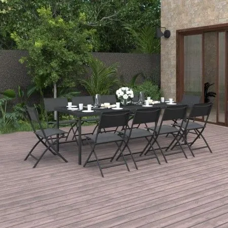 11-teiliges Garten-Essset aus Stahl von vidaXL, Gartensets - Ref: Foro24-3073508, Preis: 542,47 €, Rabatt: %