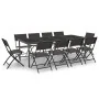 11-teiliges Garten-Essset aus Stahl von vidaXL, Gartensets - Ref: Foro24-3073508, Preis: 542,47 €, Rabatt: %