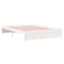 Estructura de cama madera maciza blanca 140x200 cm de vidaXL, Camas y somieres - Ref: Foro24-814950, Precio: 101,62 €, Descue...