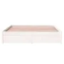 Estructura de cama madera maciza blanca 140x200 cm de vidaXL, Camas y somieres - Ref: Foro24-814950, Precio: 101,62 €, Descue...