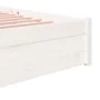 Estructura de cama madera maciza blanca 140x200 cm de vidaXL, Camas y somieres - Ref: Foro24-814950, Precio: 101,62 €, Descue...