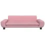 Rosa Samt Kinder Sofa 100x54x33 cm von vidaXL, Baby- und Kleinkindmöbel - Ref: Foro24-3196382, Preis: 105,22 €, Rabatt: %