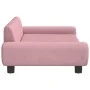 Rosa Samt Kinder Sofa 100x54x33 cm von vidaXL, Baby- und Kleinkindmöbel - Ref: Foro24-3196382, Preis: 105,22 €, Rabatt: %