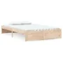 Estructura de cama madera maciza 120x200 cm de vidaXL, Camas y somieres - Ref: Foro24-814944, Precio: 102,10 €, Descuento: %