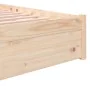 Solid wood bed frame 120x200 cm by vidaXL, Beds and slatted bases - Ref: Foro24-814944, Price: 102,10 €, Discount: %