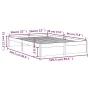 Solid wood bed frame 120x200 cm by vidaXL, Beds and slatted bases - Ref: Foro24-814944, Price: 102,10 €, Discount: %