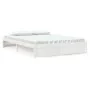 Estructura de cama madera maciza blanca King Size 150x200 cm de vidaXL, Camas y somieres - Ref: Foro24-814955, Precio: 138,10...