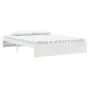 White solid wood bed frame King Size 150x200 cm by vidaXL, Beds and slatted bases - Ref: Foro24-814955, Price: 138,13 €, Disc...