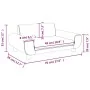 Sofá para niños de terciopelo gris claro 70x45x33 cm by vidaXL, Baby and Toddler Furniture - Ref: Foro24-3196387, Price: 73,7...