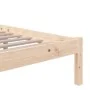 Solid wood double bed frame 135x190 cm by vidaXL, Beds and slatted bases - Ref: Foro24-814859, Price: 96,63 €, Discount: %