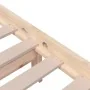 Doppelbettgestell aus Massivholz 135x190 cm von vidaXL, Betten und Lattenroste - Ref: Foro24-814859, Preis: 96,63 €, Rabatt: %