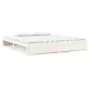 White solid wood bed frame 200x200 cm by vidaXL, Beds and slatted bases - Ref: Foro24-814970, Price: 146,99 €, Discount: %