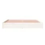 Estructura de cama madera maciza blanco 200x200 cm de vidaXL, Camas y somieres - Ref: Foro24-814970, Precio: 146,99 €, Descue...
