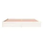 White solid wood bed frame 200x200 cm by vidaXL, Beds and slatted bases - Ref: Foro24-814970, Price: 146,99 €, Discount: %