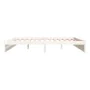 White solid wood bed frame 200x200 cm by vidaXL, Beds and slatted bases - Ref: Foro24-814970, Price: 146,99 €, Discount: %